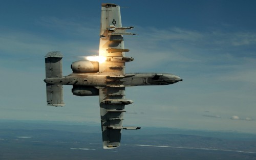 U.S. Air Force Capt. Dustin Ireland, a pilot from the 355th Fighter Squadron, flies an A/OA-10 Thund