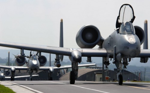 SPANGDAHLEM AIR BASE, Germany -- Taking advantage of a sunny German day, A-10 Thunderbolt II aircraf