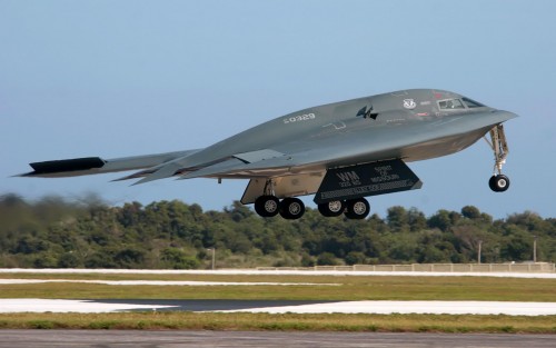 ANDERSEN AIR FORCE BASE, Guam -- A B-2 Spirit bomber, from the 509th Bomb Wing at Whiteman Air Force